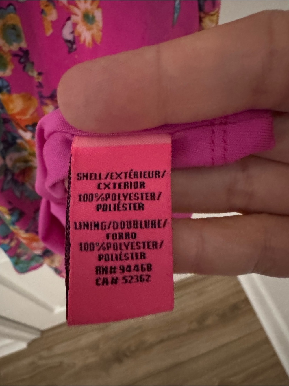 Betsey Johnson Pink Floral Chiffon Halter Dress Size 0 - Picture 7 of 12